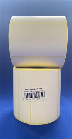 Etikett, thermo, 60x100 mm, 1000 etikett/tekercs, fehér