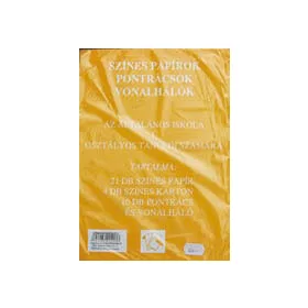 Színes papírok, pontrácsok 1.o.