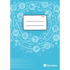   Füzet, tűzött, A5, vonalas, 32 lap, 2. osztály, VICTORIA PAPER Circle "16-32"