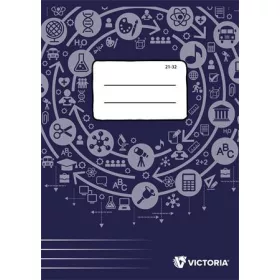   Füzet, tűzött, A5, vonalas, 32 lap, 4-8. osztály, VICTORIA PAPER Circle "21-32"