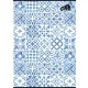 Füzet, tűzött, A4, kockás, 80 lap, COOL BY VICTORIA "Mediterrain patterns"