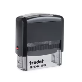   Bélyegző, TRODAT "Ideal 4913", fekete ház, fekete párnával