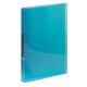 Gyűrűs könyv, 2 gyűrű, 25 mm, A4, PP, VIQUEL "Propyglass", kék