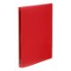 Gyűrűs könyv, 4 gyűrű, 25 mm, A4, PP, VIQUEL "Propyglass", piros