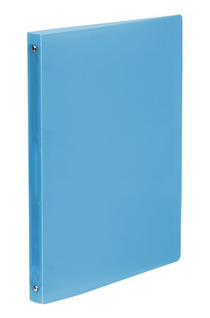 Gyűrűs könyv, 4 gyűrű, 25 mm, A4, PP, VIQUEL "Propyglass", kék