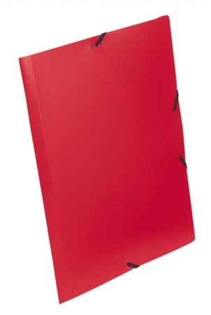 Gumis mappa, 15 mm, PP, A4, VIQUEL "Essentiel", piros
