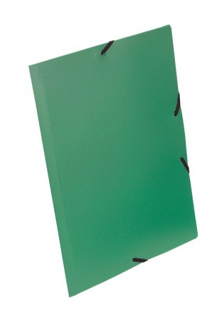 Gumis mappa, 15 mm, PP, A4, VIQUEL "Essentiel", zöld