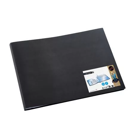 Bemutatómappa, PP, 30 zsebes, A3, fekvő, PP, VIQUEL "Creative Gallery", fekete