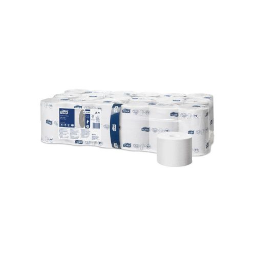 Toalettpapír, T7 rendszer, 2 rétegű, 13,1 cm átmérő, Premium, TORK "Mid-size", fehér