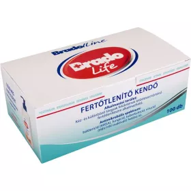 Fertőtlenítő kendő, 100 db, BRADOLIFE