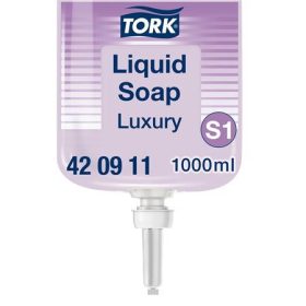   Folyékony szappan, 1 l, S1 rendszer, TORK "Luxury", lila