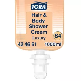   Folyékony szappan, 1 l, S4 rendszer, TORK "Luxury", tusoláshoz és hajmosáshoz