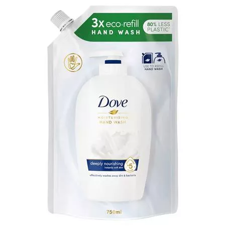 Folyékony szappan, utántöltő, 750 ml, DOVE "Deeply Nourishing"