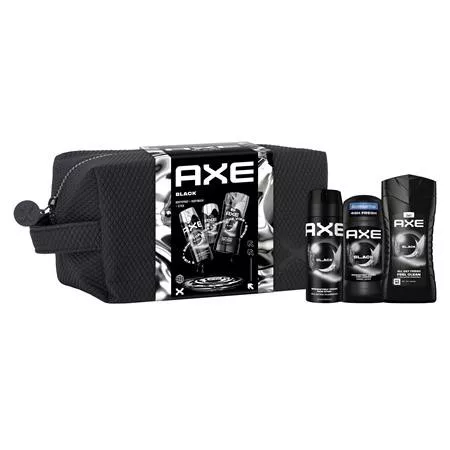 Karácsonyi ajándékcsomag férfiaknak neszeszerrel, AXE "Black"