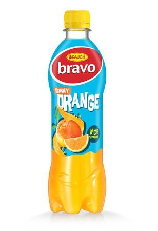 Gyümölcsital, 10%, 0,5 l, RAUCH "Bravo", narancs 12 db/csomag