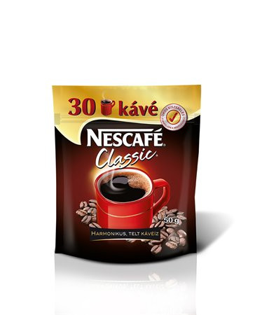 Instant kávé, 50 g, utántöltő, NESCAFÉ "Classic"