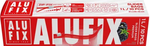 Cipzáras zacskó, 1 l, ALUFIX "Zipp Fix"