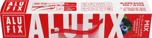 Cipzáras zacskó, 1 l, 3 l, 6 l, ALUFIX "Zipp Fix"