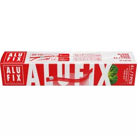 Cipzáras zacskó, 6 l, ALUFIX "Zipp Fix"