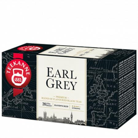 Fekete tea, 20x1,65 g, TEEKANNE, "Earl grey"