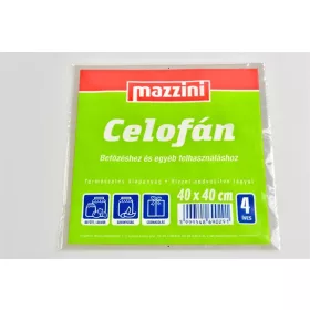 Celofán, 4 ív, 40x40 cm, MAZZINI