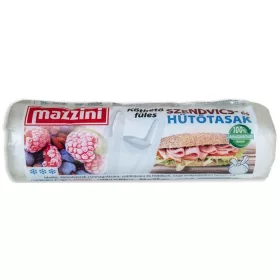   Hűtő- és uzsonnástasak, köthető füles, 3 l, MAZZINI, átlátszó