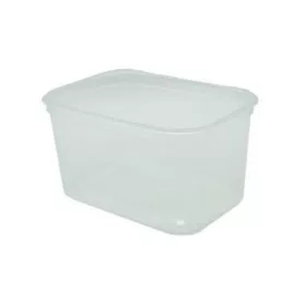 Műanyag tál, lezárható, 750 ml, 50 db "Svéd"