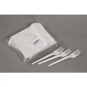   Villa, műanyag, többször használatos, 17 cm, 50 db "Prima", fehér