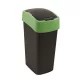 Billenős szemetes, 45 liter, CURVER "Pacific flip bin", fekete/zöld