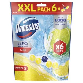   WC frissítő blokk, 6 db-os, DOMESTOS "Power 5", lime