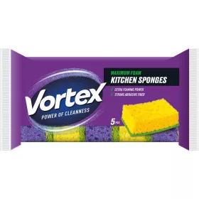 Mosogatószivacs, 5 db, VORTEX