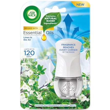 Illatosító készülék, elektromos, 19 ml, AIR WICK "Life scents", frissen mosott ruha