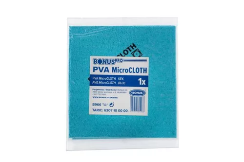 Törlőkendő, mikroszálas, univerzális, 40x34 cm, BONUS "PVA MicroCLOTH", kék