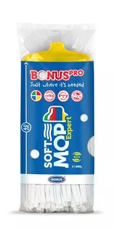 Felmosófej, ipari, BONUS "SoftMOP", sárga