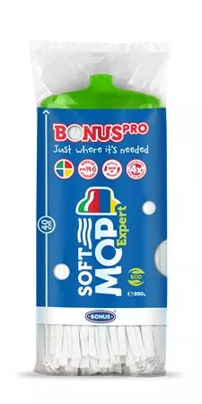 Felmosófej, ipari, BONUS "SoftMOP", zöld