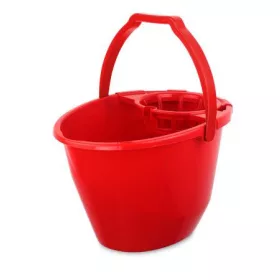 Felmosóvödör, csavarókosárral, 11 l, BONUS, piros