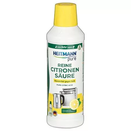 Vízkőoldó folyadék, citromsavval, 500 ml, HEITMANN "Pure"
