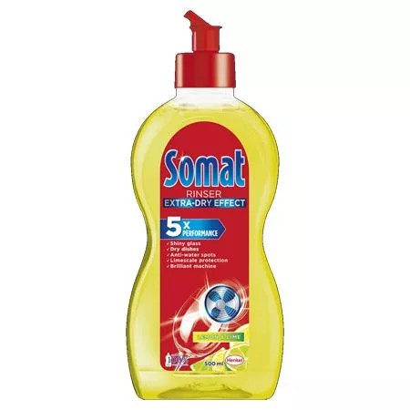 Mosogatógép öblítő, 500 ml, SOMAT "Extra", lemon