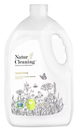 Mosógél, illat- és allergénmentes, 4 l, NATURCLEANING "Sensitive"
