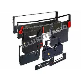   Festékszalag 13 mm-es két orsós számológéphez, írógépekhez, VICTORIA TECHNOLOGY GR 51, fekete