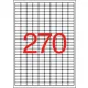 Etikett, univerzális, 17,8x10 mm, eltávolítható, kerekített sarkú, APLI, 6750 etikett/csomag