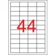 Etikett, univerzális, 48,5x25,4 mm, APLI, 22000 etikett/csomag