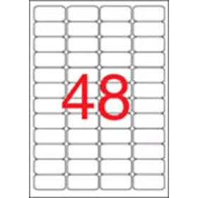   Etikett, 45,7x21,2 mm, biztonsági, kerekített sarkú, APLI, 480 etikett/csomag