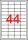 Etikett, univerzális, 48,5x25,4 mm, APLI, 440 etikett/csomag