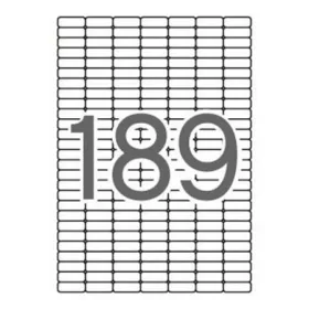   Etikett, univerzális, kerekített sarkú, 25,4x10 mm, APLI, 1890 etikett/csomag