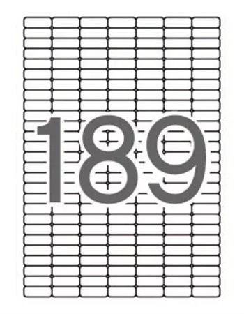 Etikett, univerzális, kerekített sarkú, 25,4x10 mm, APLI, 1890 etikett/csomag