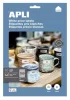Etikett, univerzális, kerekített sarkú, 25,4x10 mm, APLI, 1890 etikett/csomag