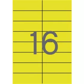   Etikett, 105x37 mm, színes, APLI, sárga, 1600 etikett/csomag