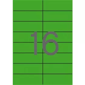 Etikett, 105x37 mm, színes, APLI, zöld 1600 etikett/csomag