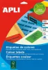Etikett, 105x37 mm, színes, APLI, zöld 1600 etikett/csomag